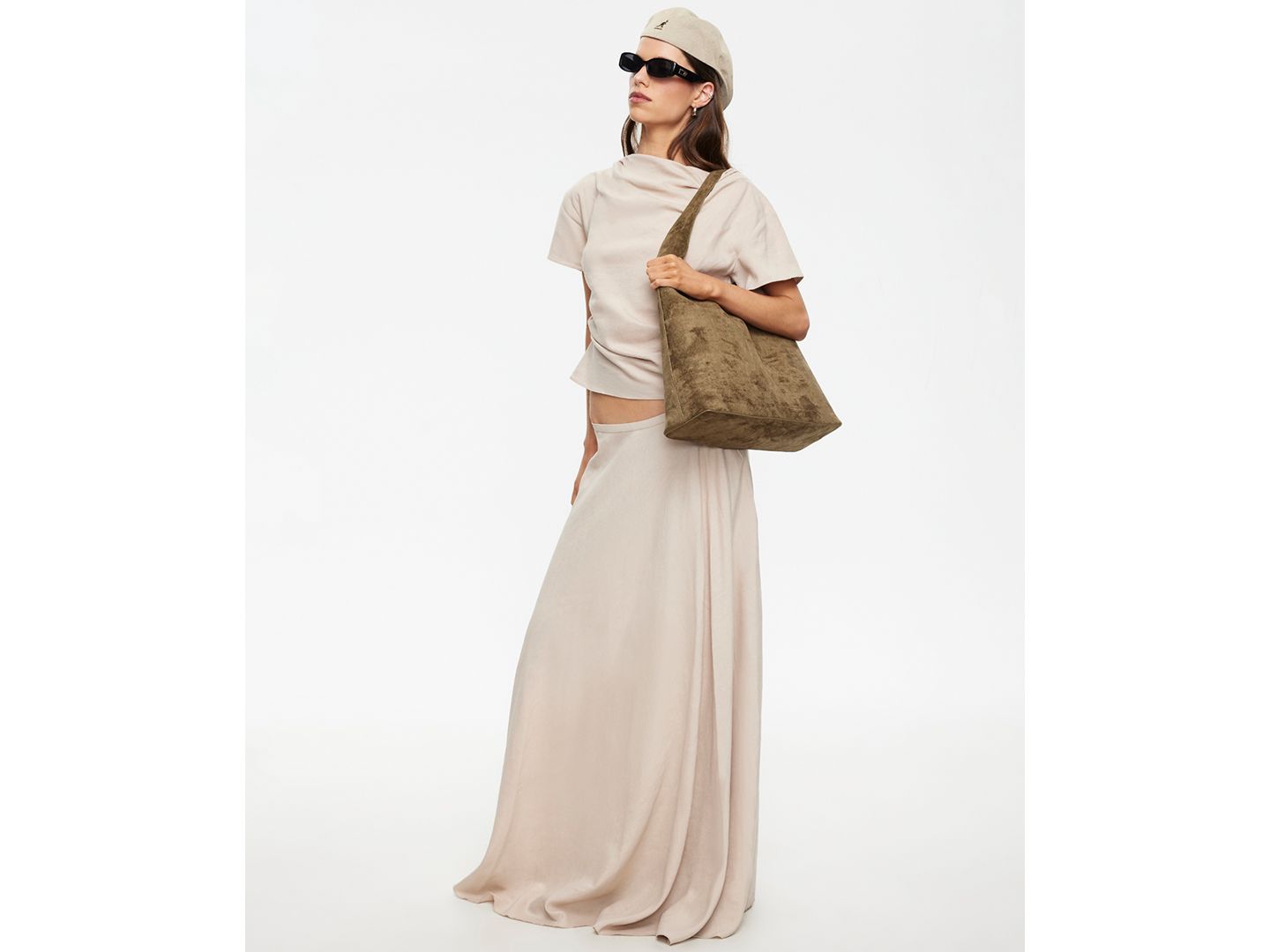 Женская юбка Lioness Linen Halcyon Zippered Maxi, цвет: Бежевый — фото 9