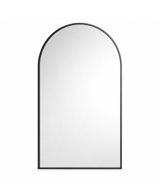 Arched Wall Mirror Modern Metal Frame Decorative Mirror Large Vanity Mirror for Bathroom Bedroom Living Room Home Wall Decoration