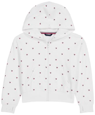 Girls' 7-16 Star Flag Zip Hoodie