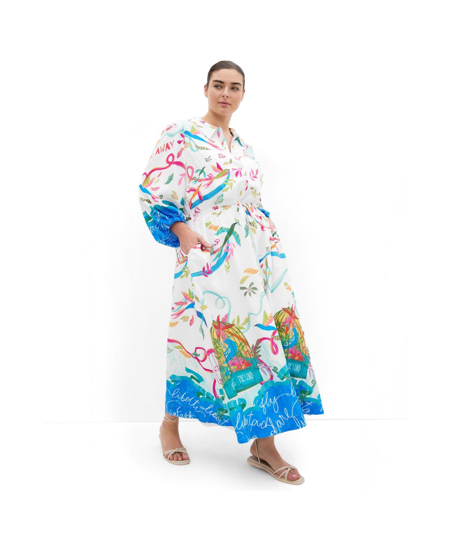Women's Plus Size Tahlia Spirit Print Maxi Dress