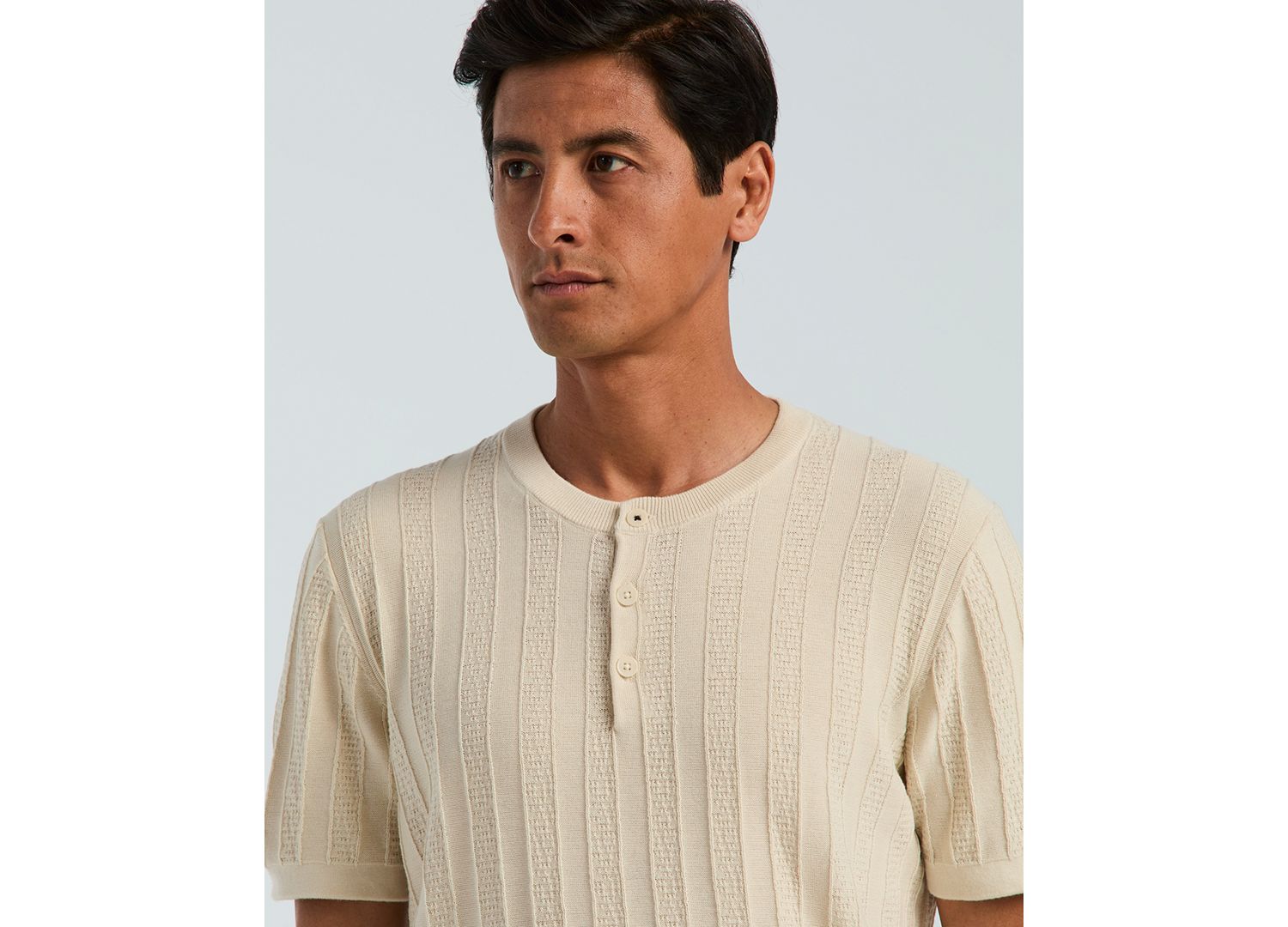 Men's Cotton Stripe Crewneck Sweater