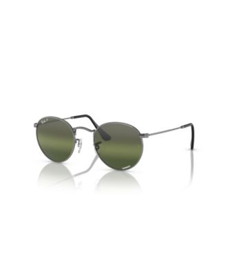 Men's Polarized Round Metal Polarized Lenses Sunglasses, RB3447