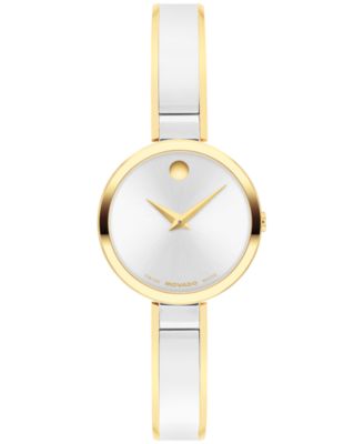 Women's Moda Swiss Quartz Stainless Steel Light Yellow PVD Steel Watch  24mm