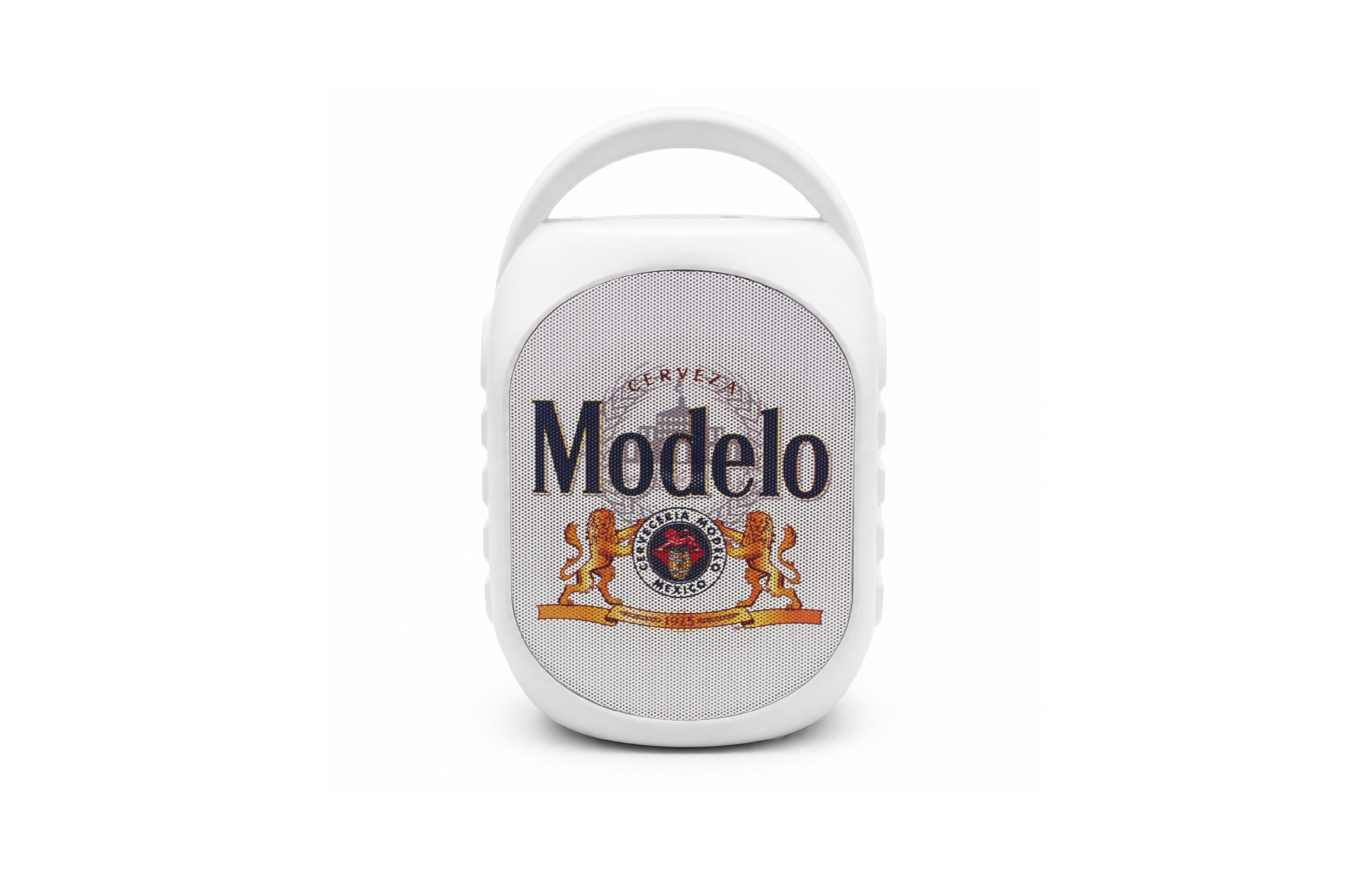 Modelo Mini Party Speaker with Color Changing Led Lights, Fm Radio, Built-in Handle