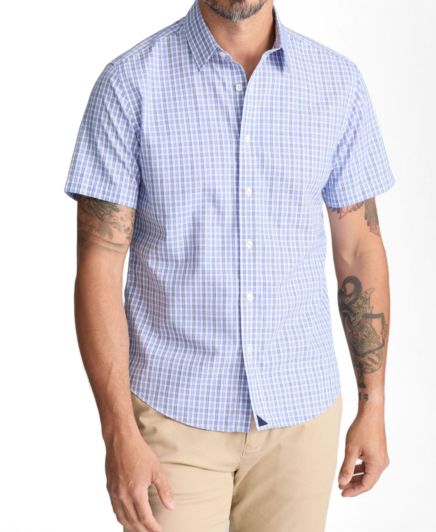 Men's Regular Wrinkle-Free Short-Sleeve Dante Shirt