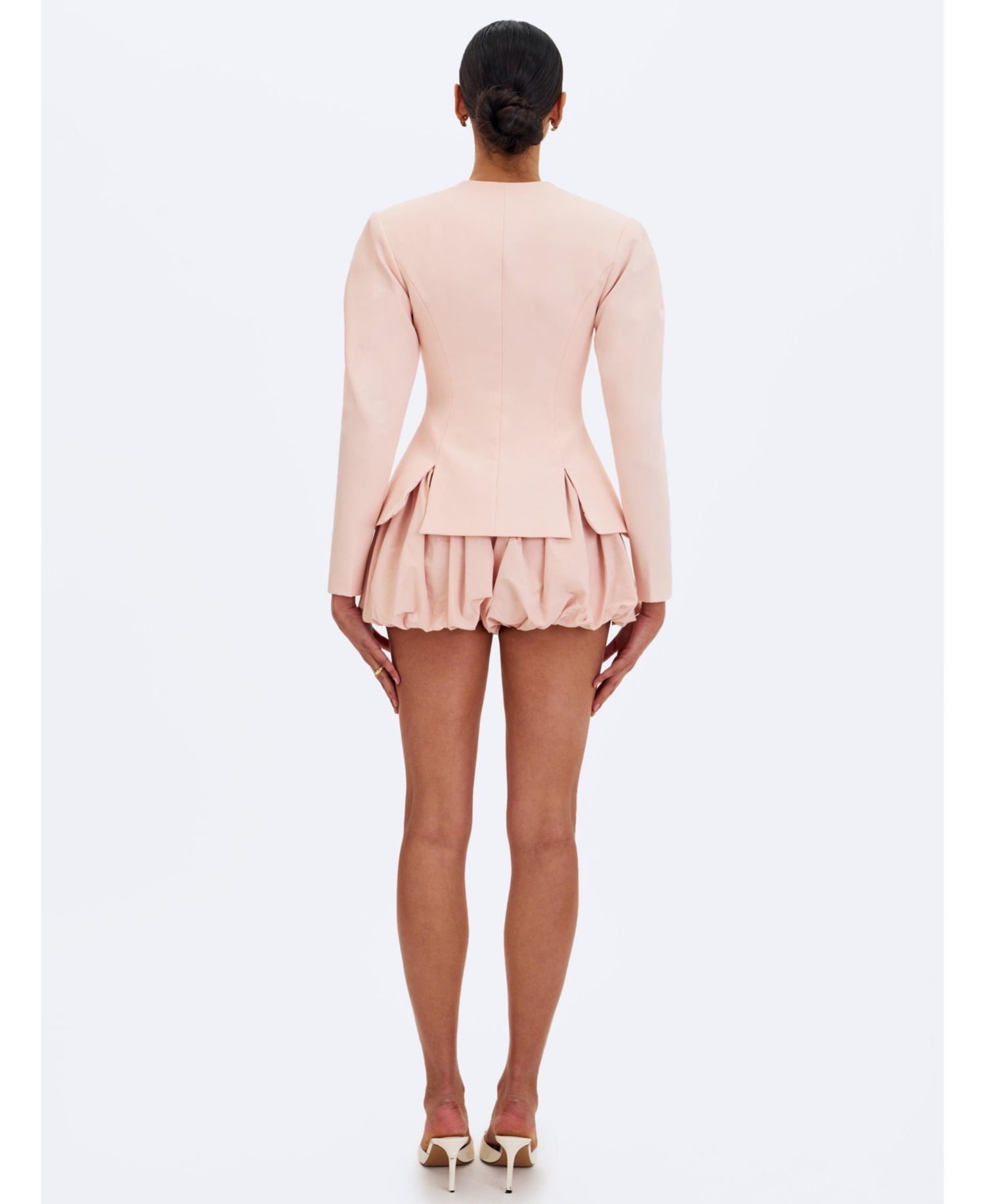 Women's Savannah Tulip Pink Peplum Blazer