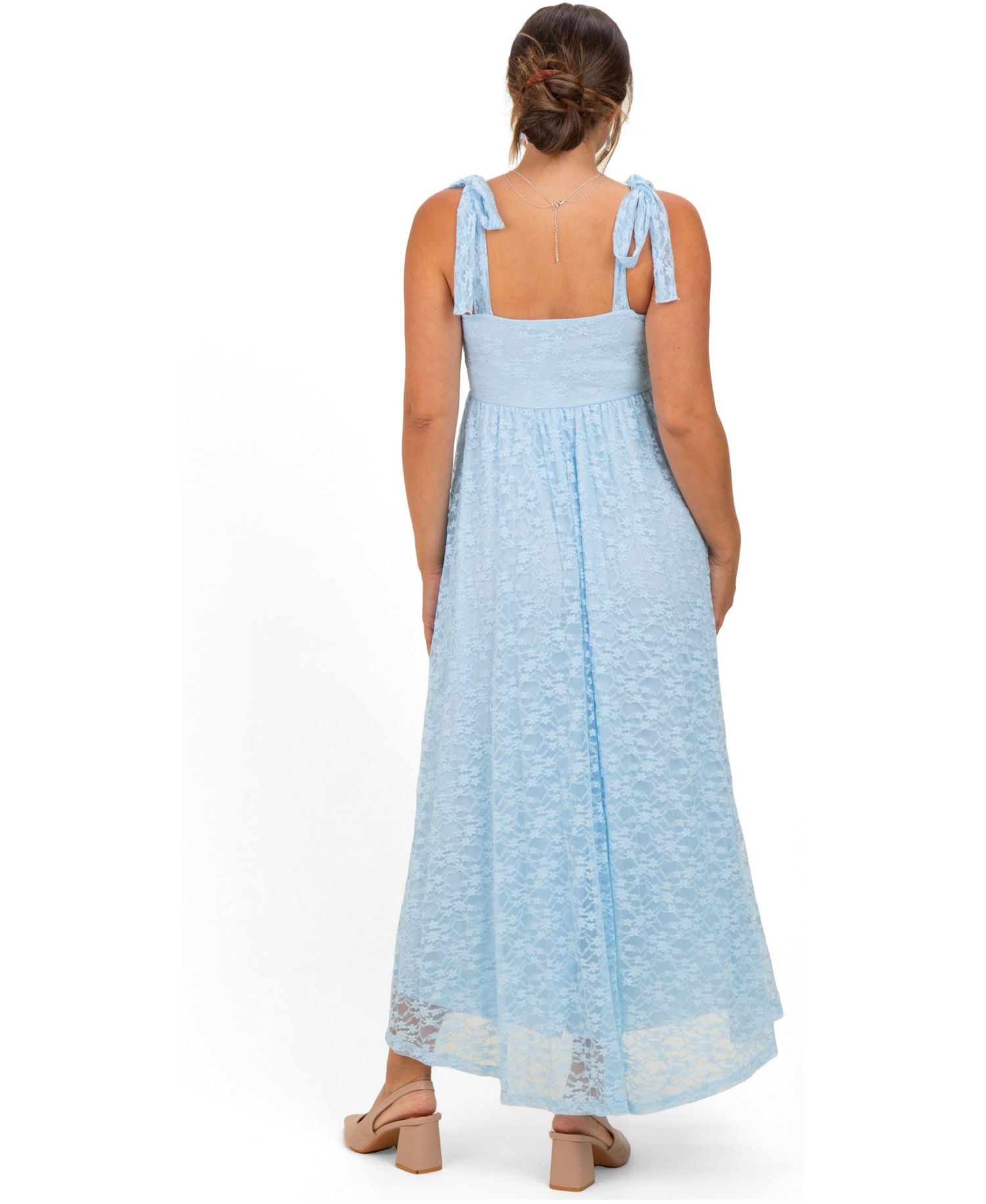 Women's Sleeveless Lace Maxi Dress