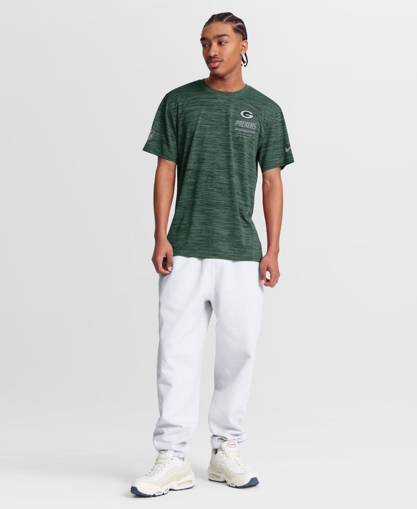 Мужская футболка Nike Green Bay Packers Sideline Double Covered Dri-FIT Velocity — фото 5
