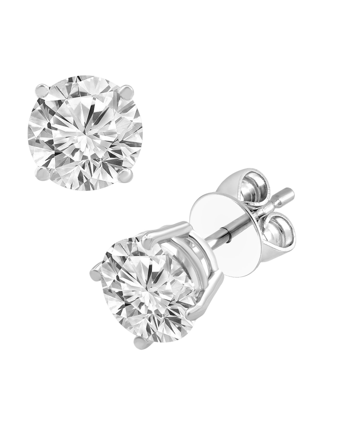 Certified Lab Grown Diamond Stud Earrings (3 ct. t.w.) in 14k White, Yellow or Rose Gold