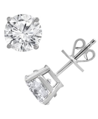 Certified Lab Grown Diamond Stud Earrings (6 ct. t.w.) in 14k White, Yellow or Rose Gold