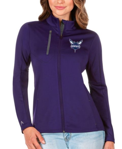 Женские куртки Antigua Women's Purple Charlotte Hornets Generation Full-Zip Jacket