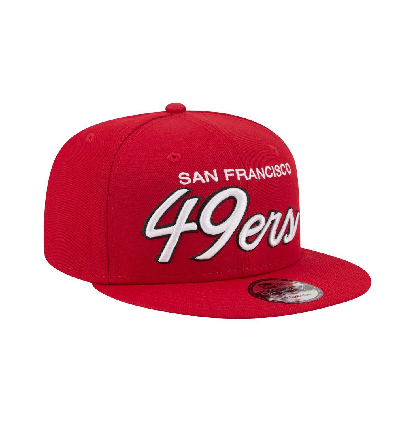 Мужская кепка New Era Scarlet San Francisco 49ers Core Team Script 9FIFTY Snapback Hat — фото 3