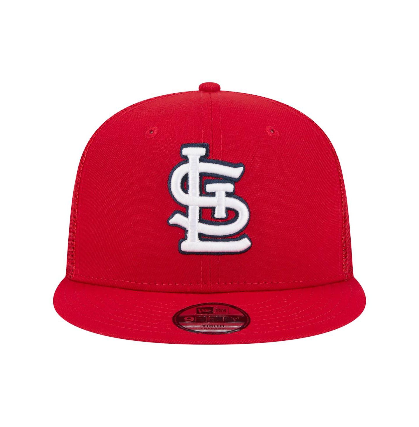 Детская кепка New Era Red St. Louis Cardinals 9FIFTY Trucker Snapback Hat — фото 2