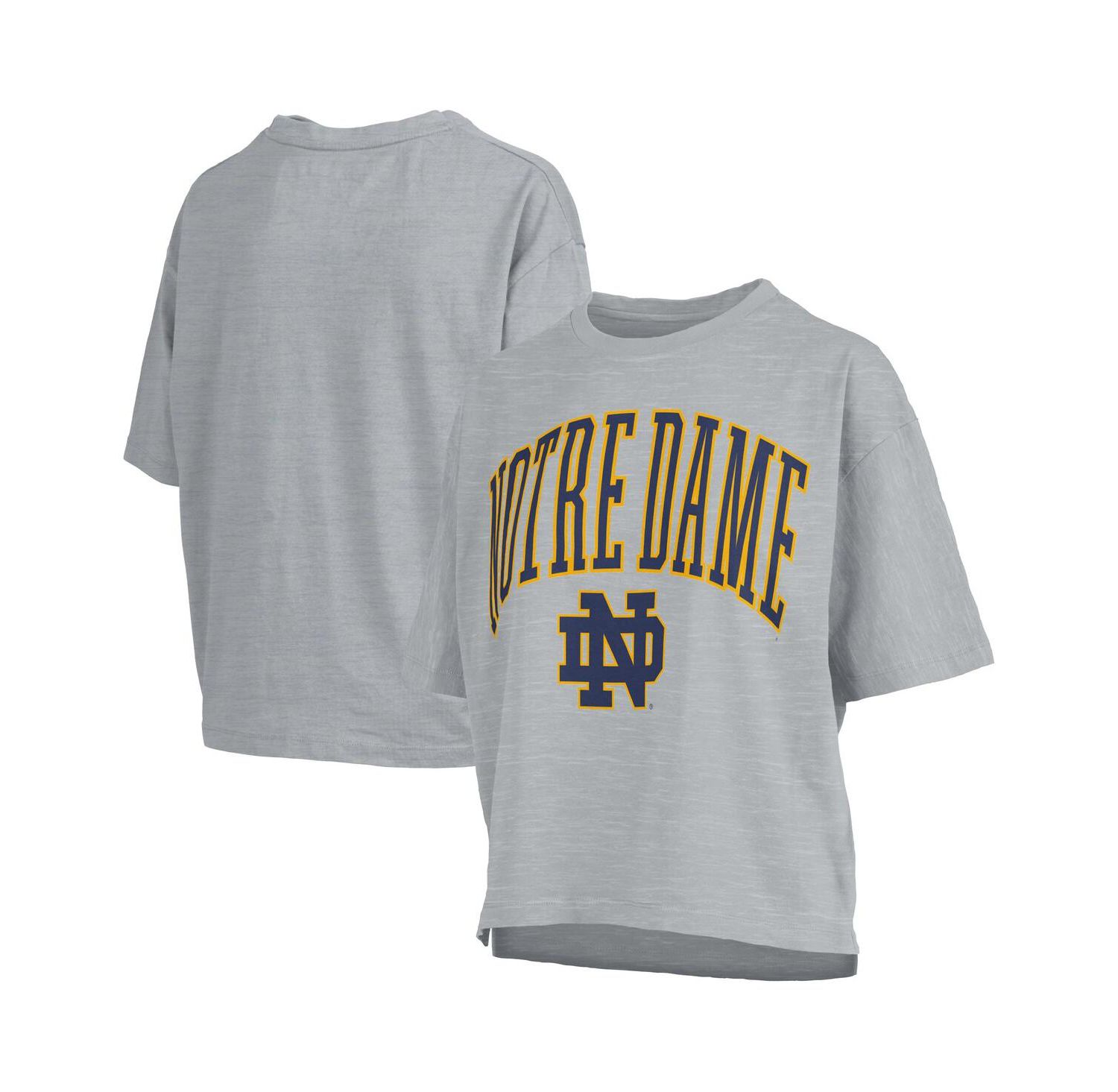 Women's Gray Notre Dame Fighting Irish Nelson T-Shirt