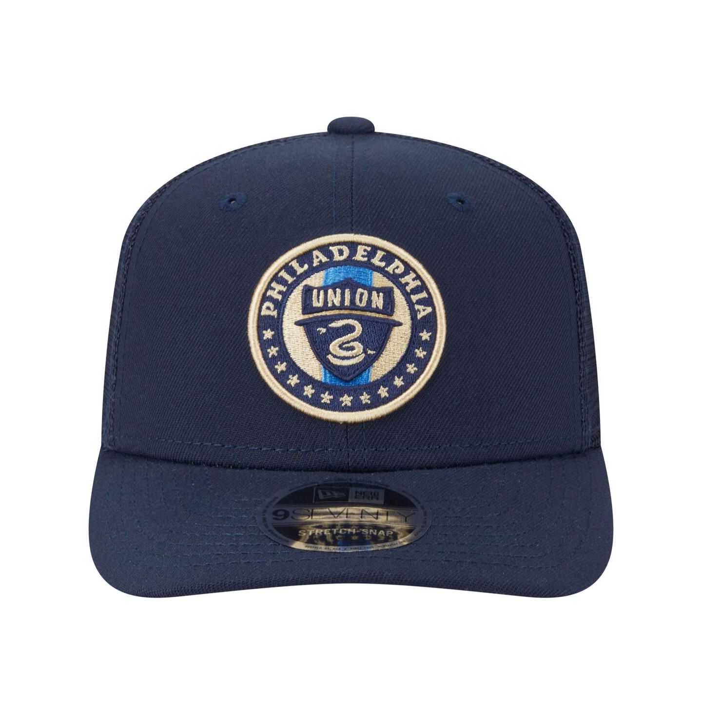 Мужские головные уборы New Era Navy Philadelphia Union Jersey Hook 9SEVENTY Adjustable Hat — фото 2