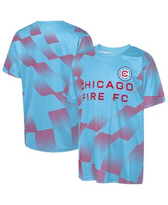 Big Boys and Girls Blue Chicago Fire Sheer Thrill T-Shirt