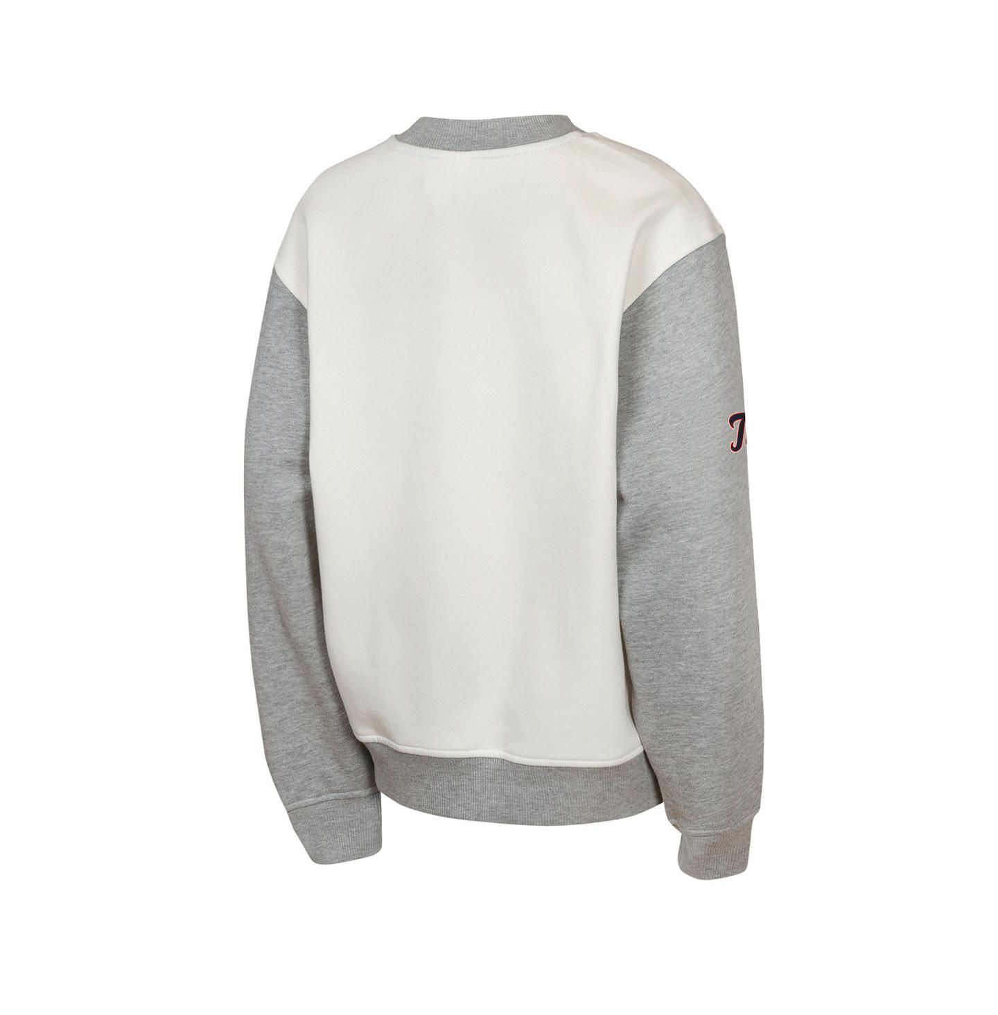 Детская толстовка Outerstuff Cream/Gray Detroit Tigers Big League Power Hit Fleece — фото 3