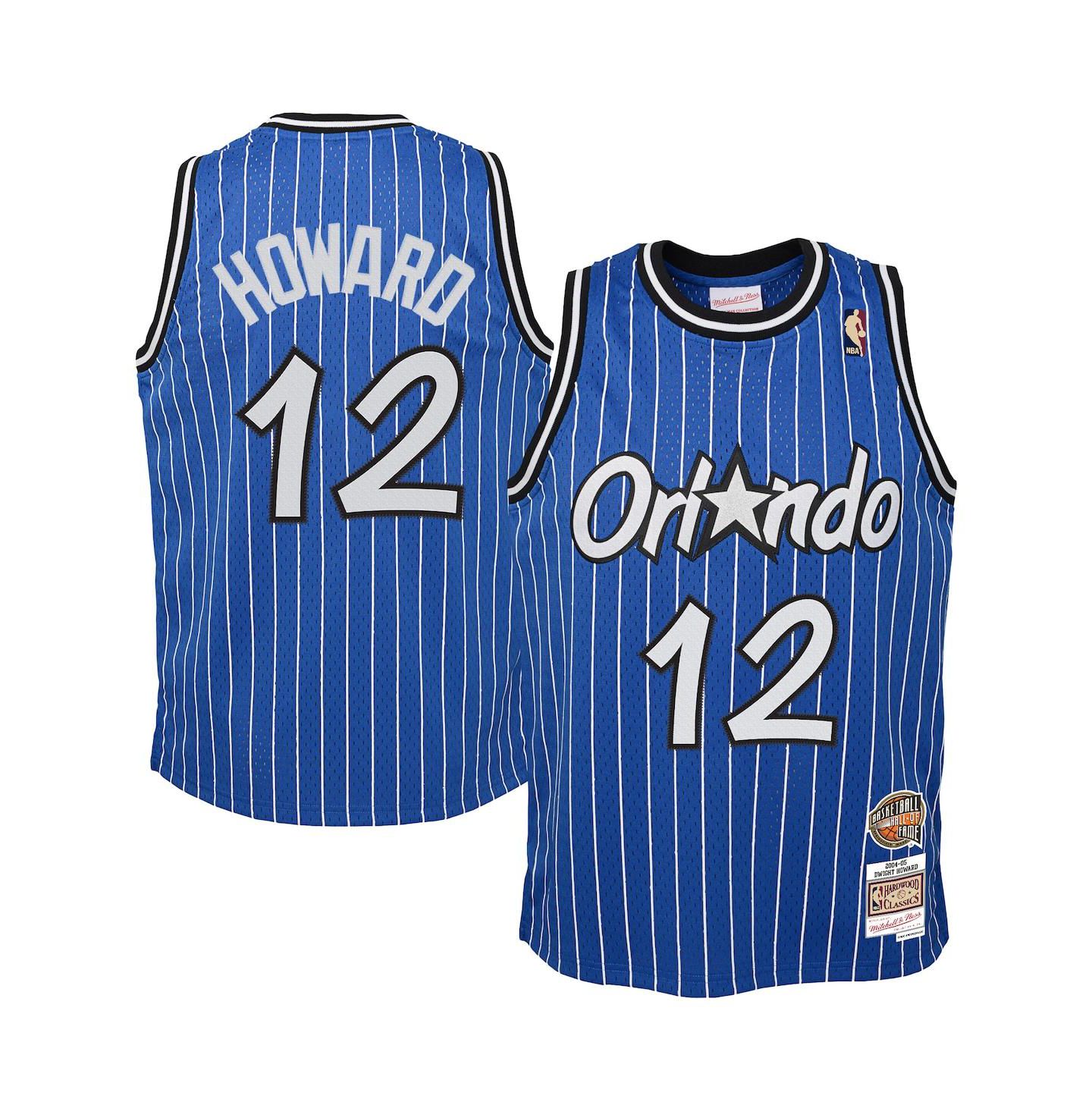 Детский топ Mitchell & Ness Dwight Howard Blue Orlando Magic 2004/05 Hardwood Classics Swingman Jersey — фото 1