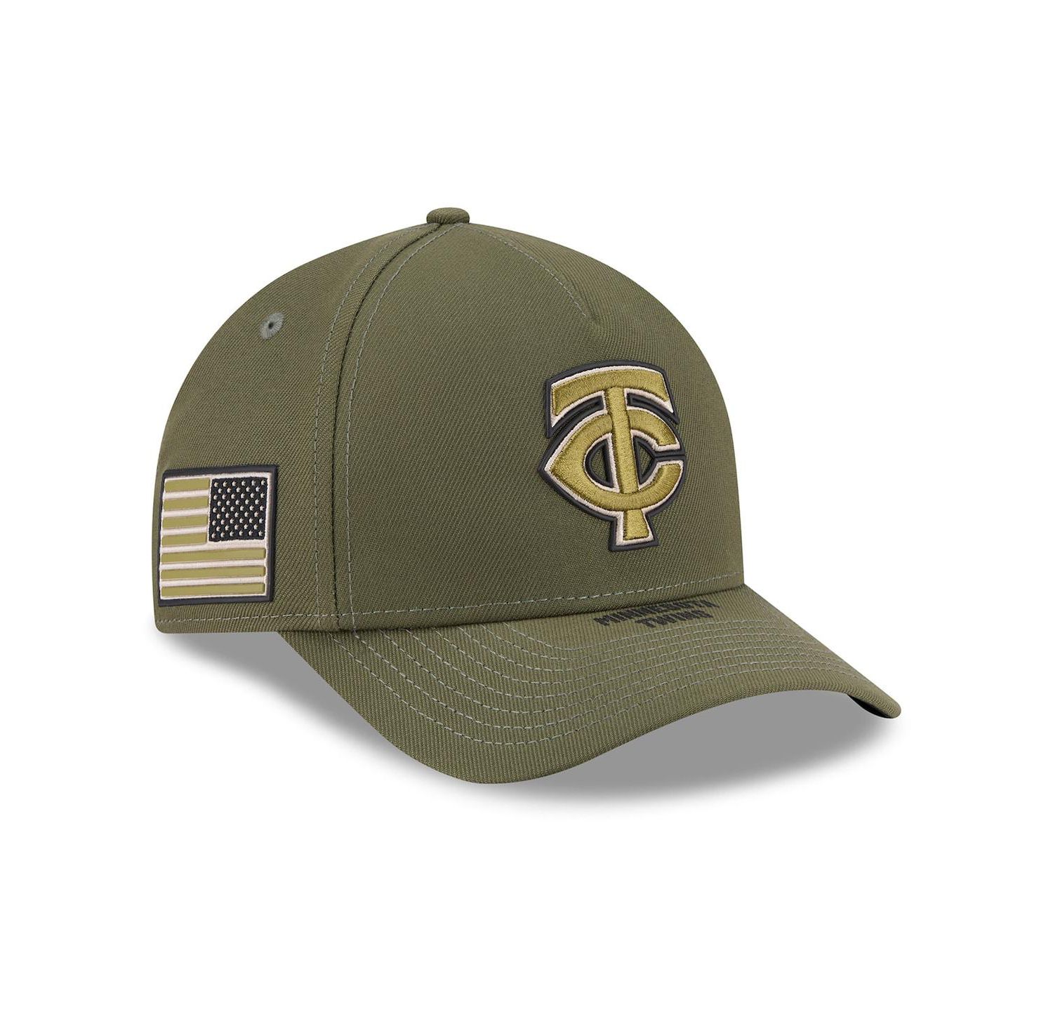Big Boys and Girls Olive Minnesota Twins 2026 Armed Forces Day 9FORTY M-Crown Adjustable Hat