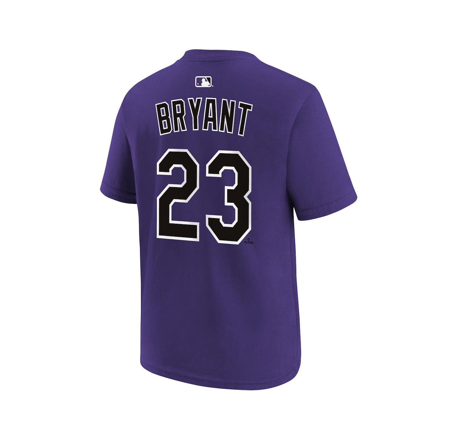 Big Boys and Girls Kris Bryant Purple Colorado Rockies Name & Number T-Shirt