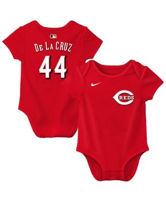 Baby Boys and Girls Elly De La Cruz Red Cincinnati Reds Name & Number Bodysuit