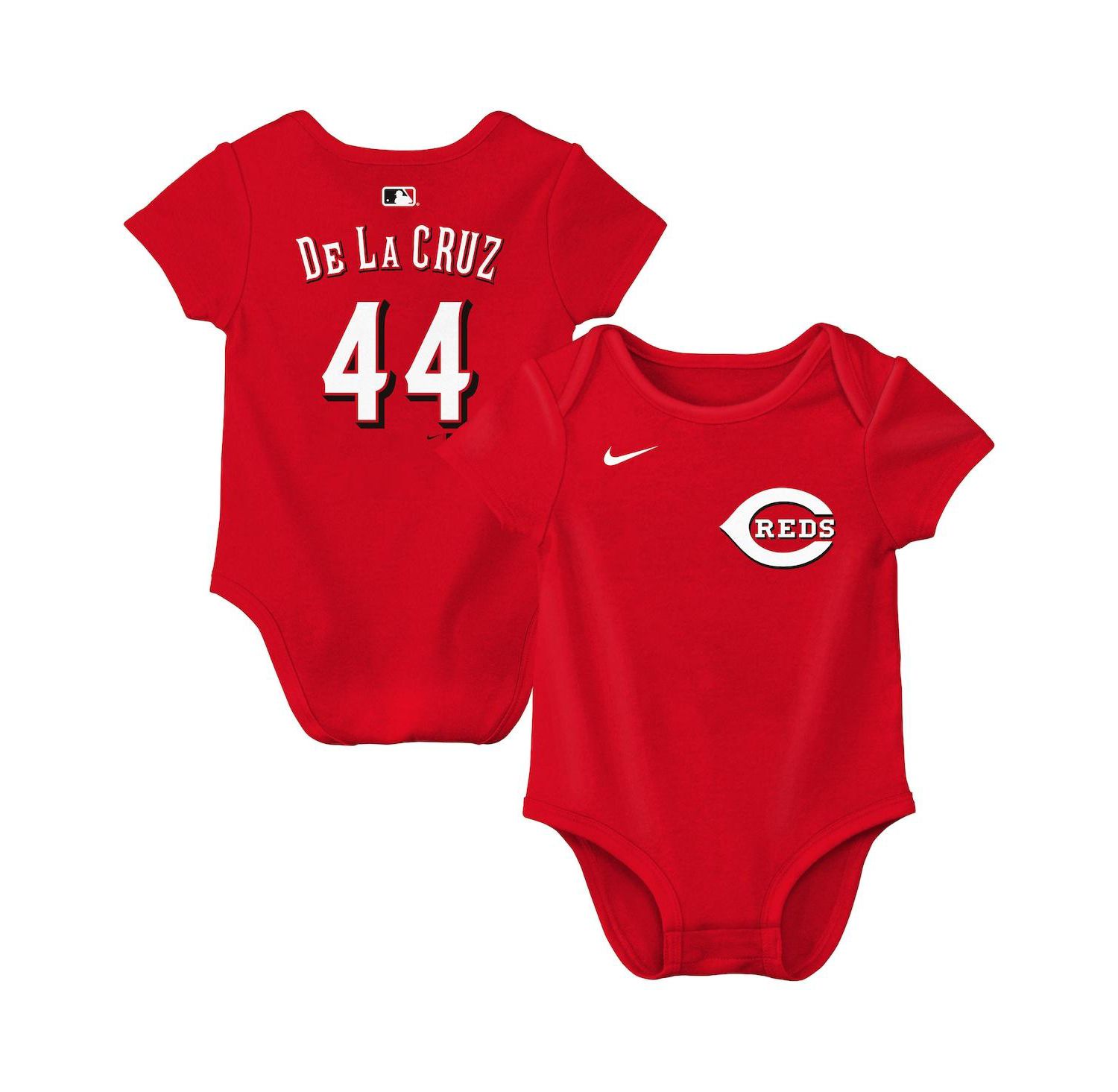 Baby Boys and Girls Elly De La Cruz Red Cincinnati Reds Name & Number Bodysuit