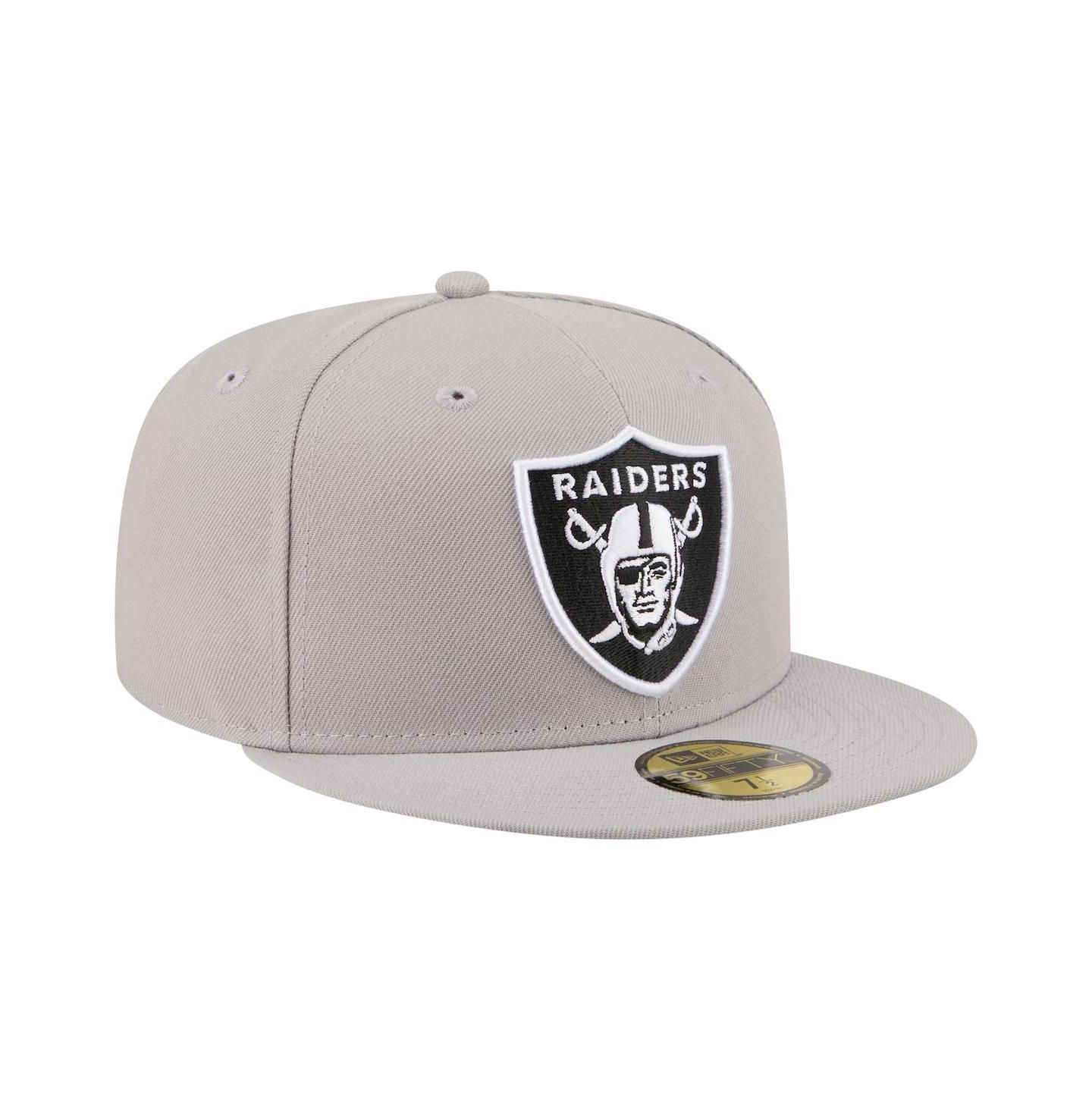 Мужская кепка New Era Gray Las Vegas Raiders 59FIFTY Fitted Hat — фото 3