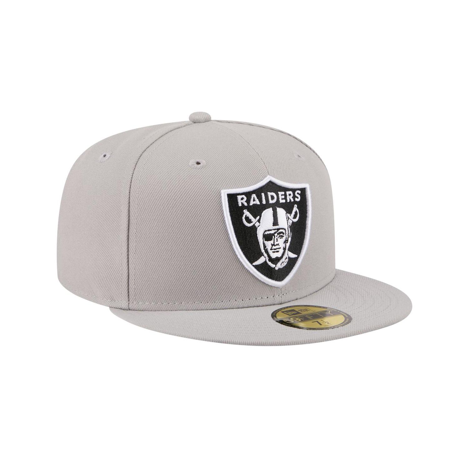 Men's Gray Las Vegas Raiders 59FIFTY Fitted Hat