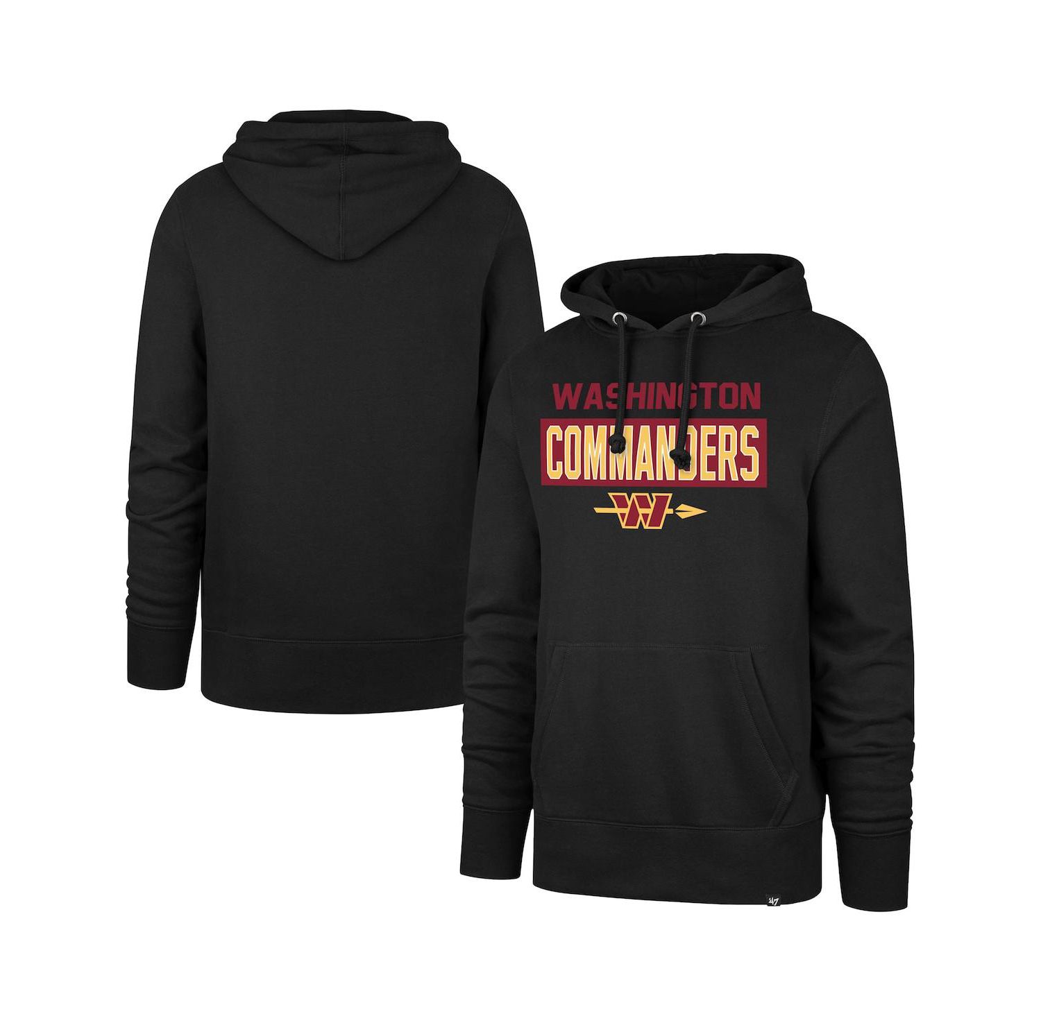 Men's Black Washington Commanders Framework Headline Hoodie