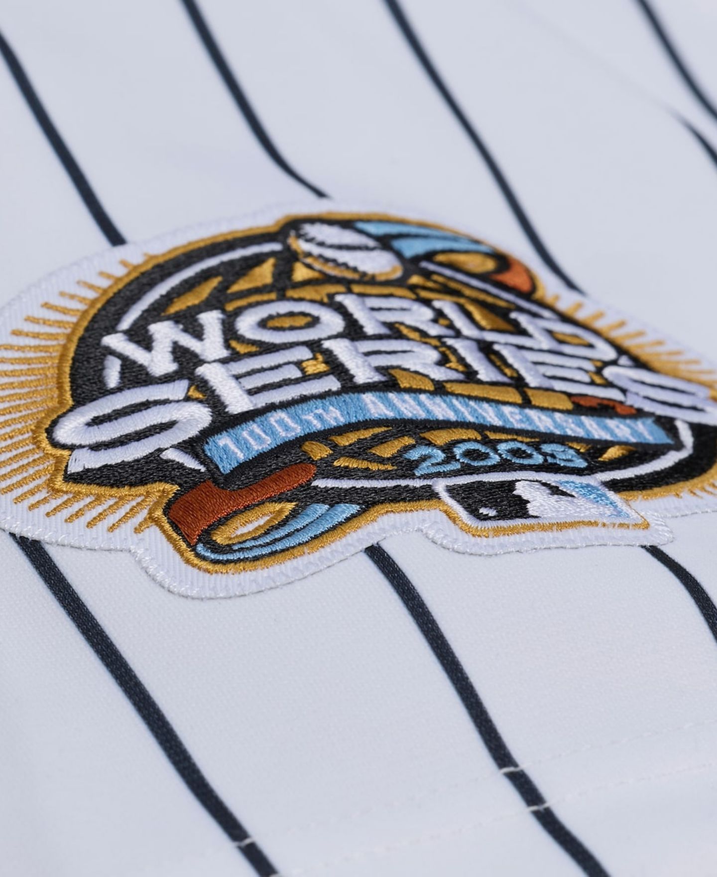 Мужской топ Mitchell & Ness Miguel Cabrera White Florida Marlins 2003 Cooperstown Collection Authentic Jersey — фото 4