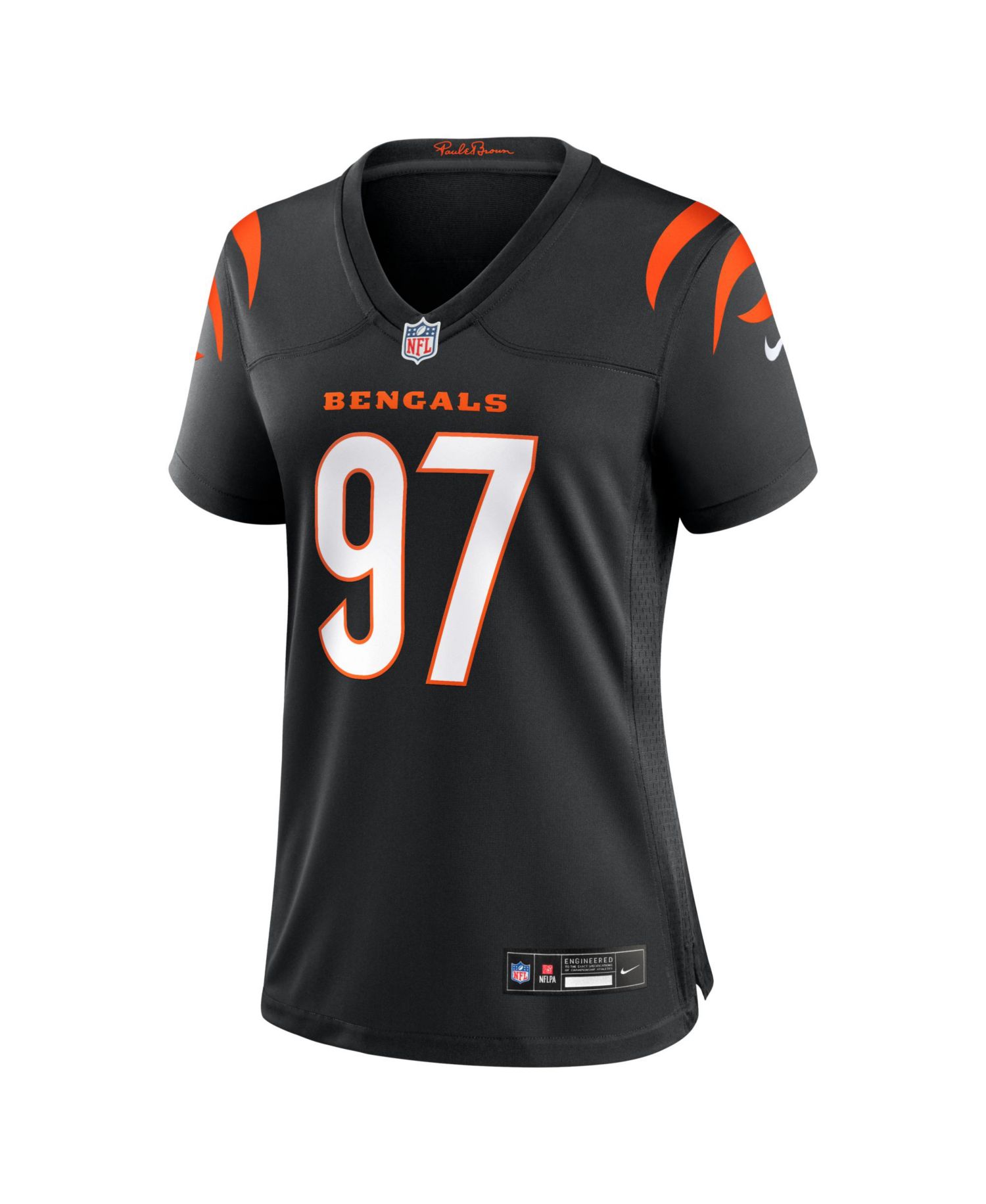 Women's Dexter Lawrence II Black Cincinnati Bengals Game Jersey