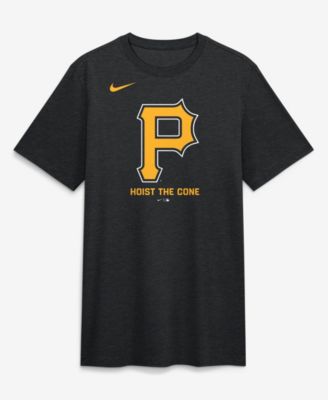 Men's Heather Black Pittsburgh Pirates Hoist the Cone Tri-Blend T-Shirt