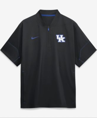 Men's Black Kentucky Wildcats 2026 Sideline Short Sleeve Quarter-Zip Coach Jacket