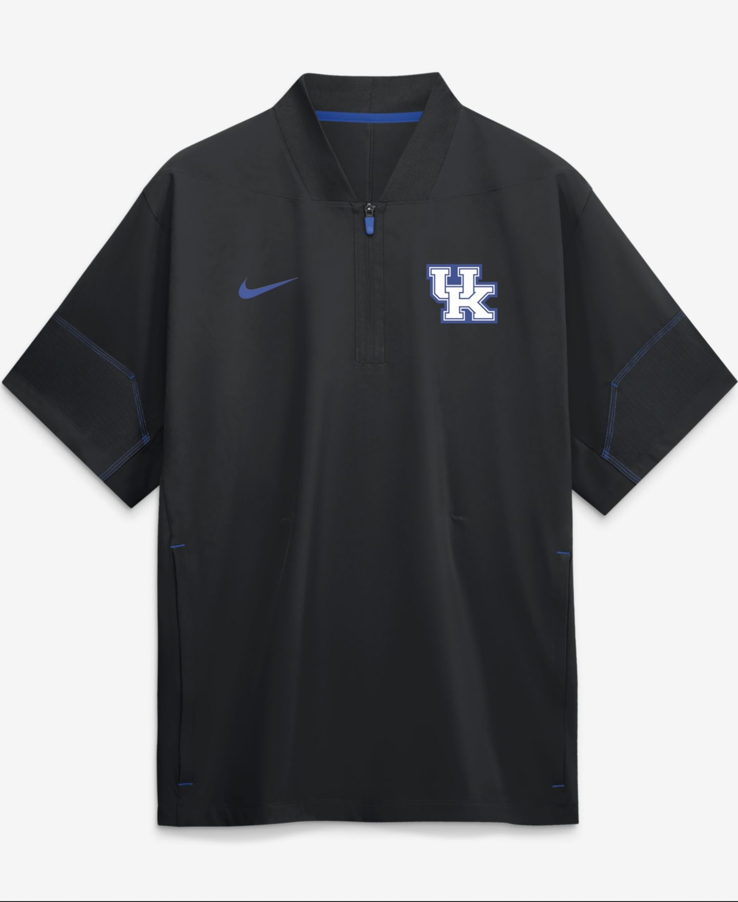 Мужская куртка Nike Black Kentucky Wildcats 2026 Sideline Short Sleeve Quarter-Zip Coach — фото 1