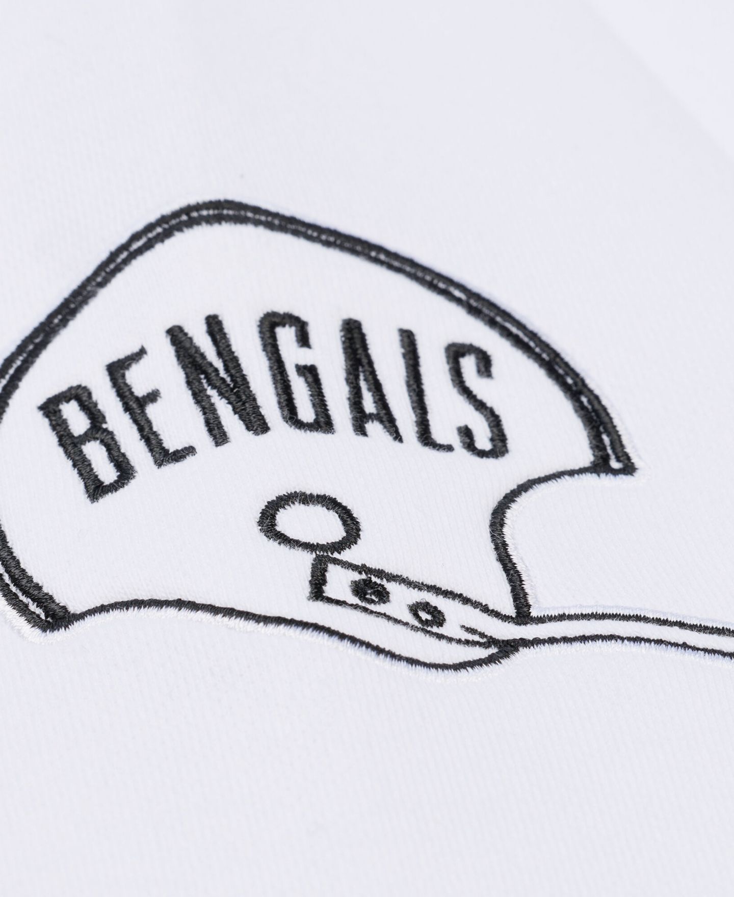 Мужская толстовка Mitchell & Ness White Cincinnati Bengals Arctic Fleece — фото 4