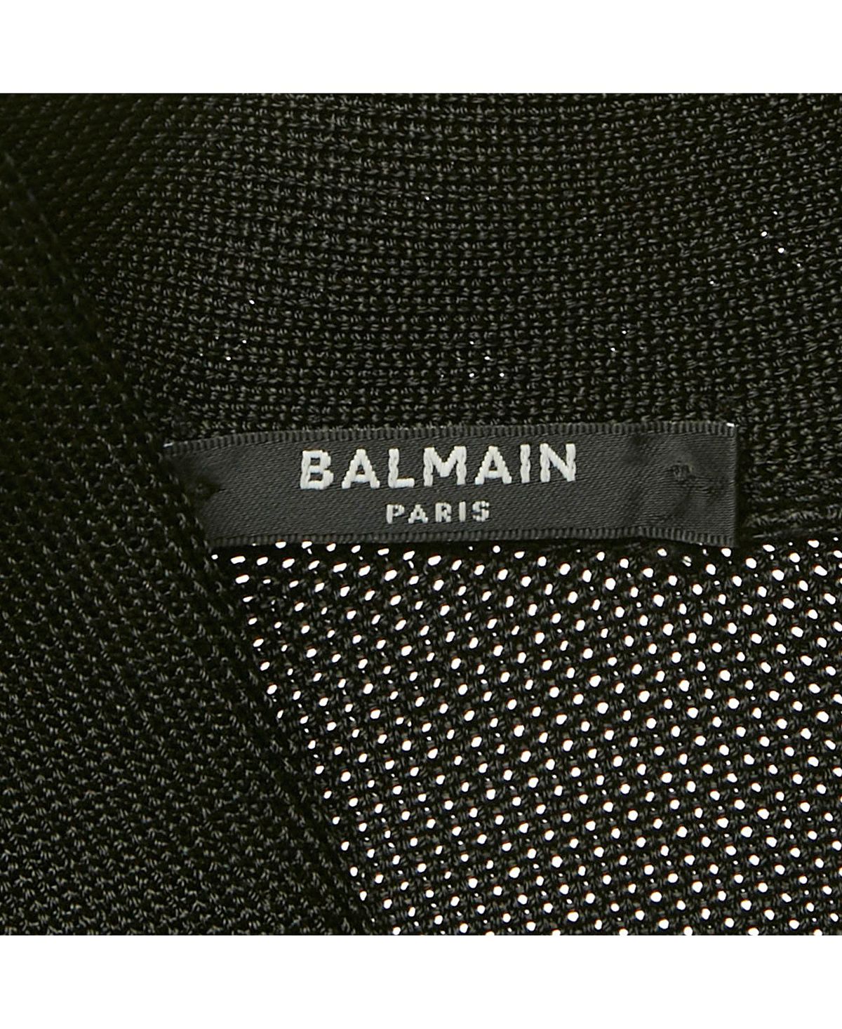 Pre-Owned Balmain Women's Mesh Knit Button Detail Mini Dress view 4 — MAYCSS fashion products