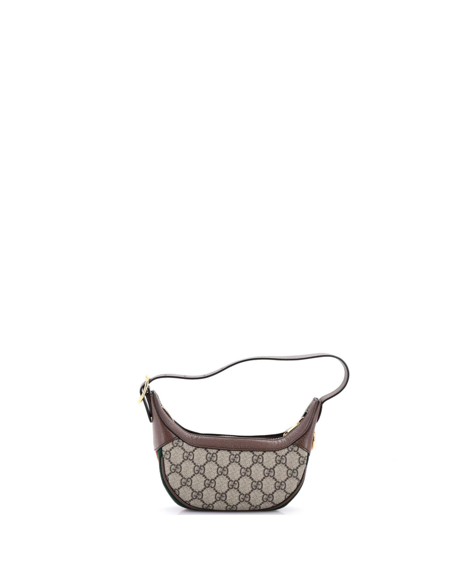Mini Ophidia Half Moon Bag GG Coated Canvas