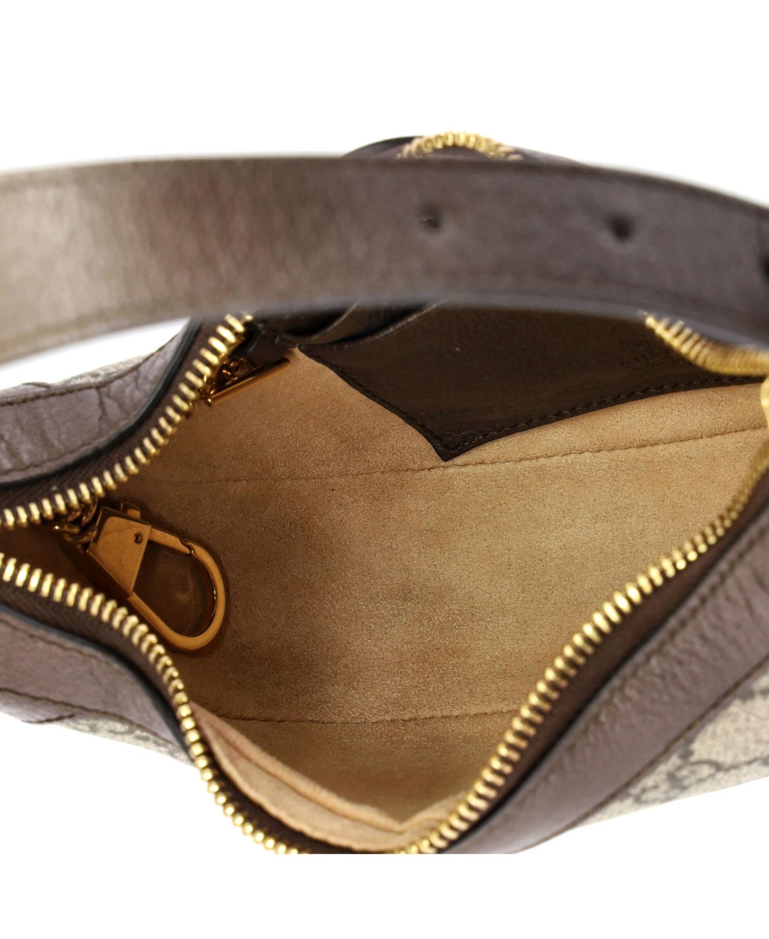 Mini Ophidia Half Moon Bag GG Coated Canvas