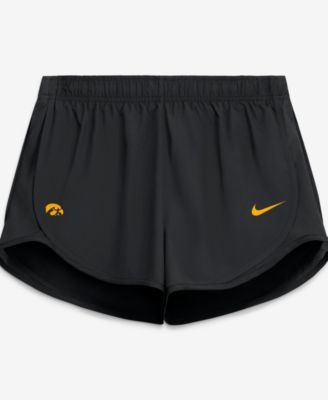 Women's Black Iowa Hawkeyes Tempo Mid-Rise Dri-FIT Shorts