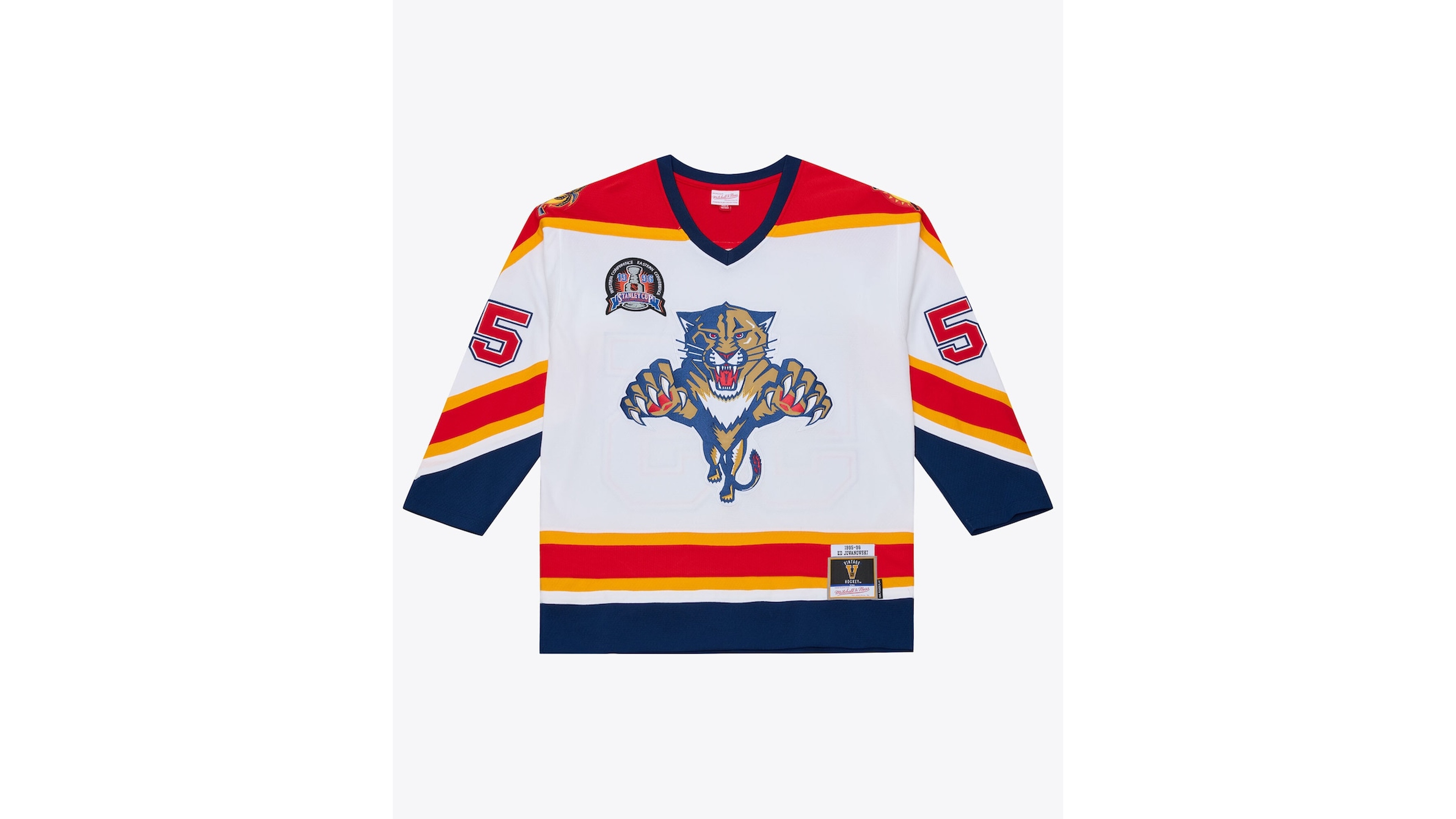 Mitchell & Ness Men's Ed Jovanovski White Florida Panthers 1996 Power Play Jersey