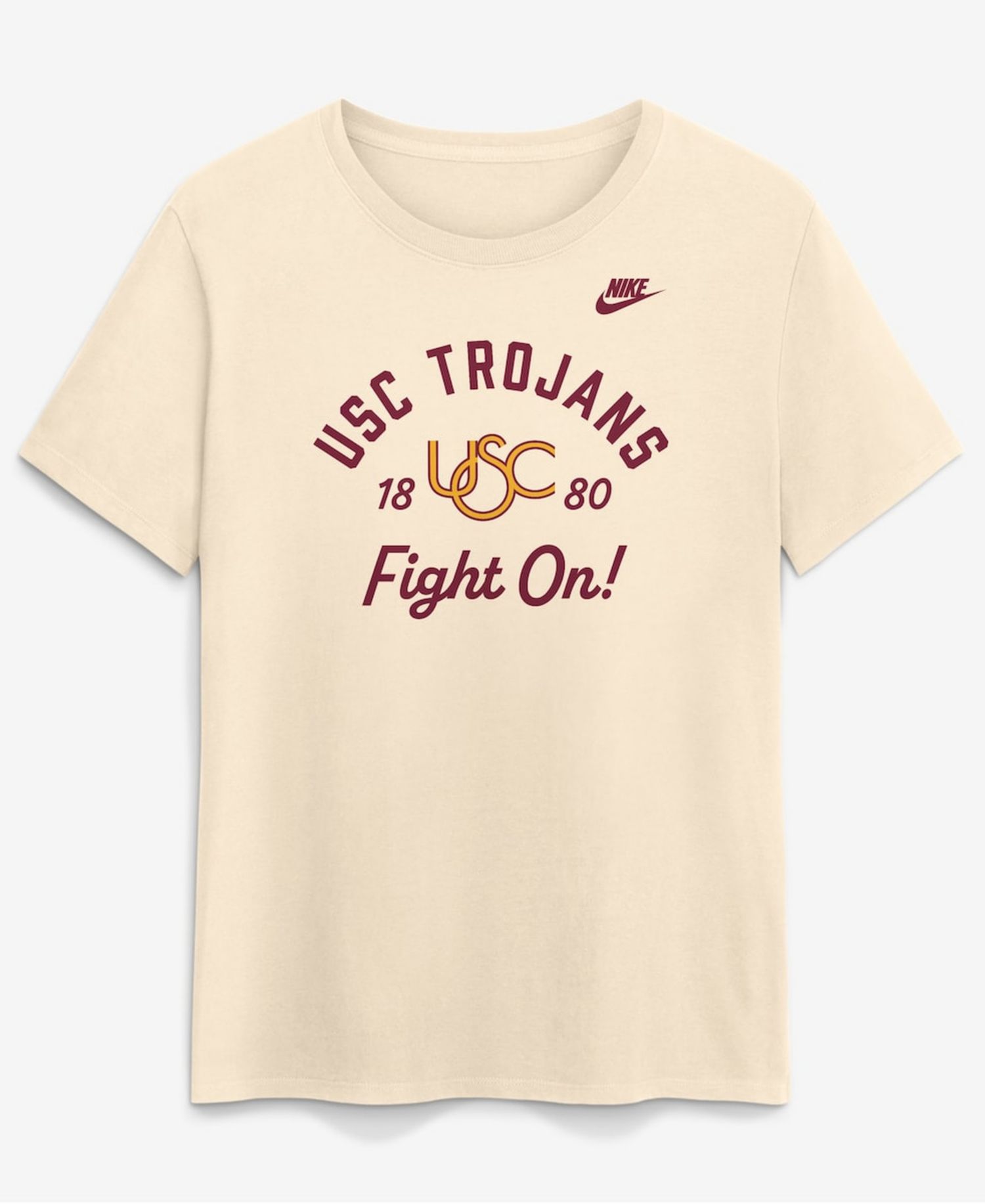 Women's Natural USC Trojans Legacy Team Name T-Shirt