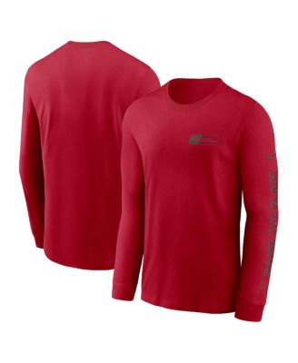 Men's Red Tampa Bay Buccaneers All Out Long Sleeve T-Shirt