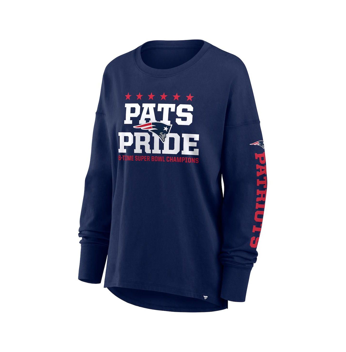 Женская футболка Fanatics Navy New England Patriots Hometown Legacy Long Sleeve — фото 2