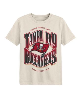 Big Boys and Girls Cream Tampa Bay Buccaneers Huddle T-Shirt