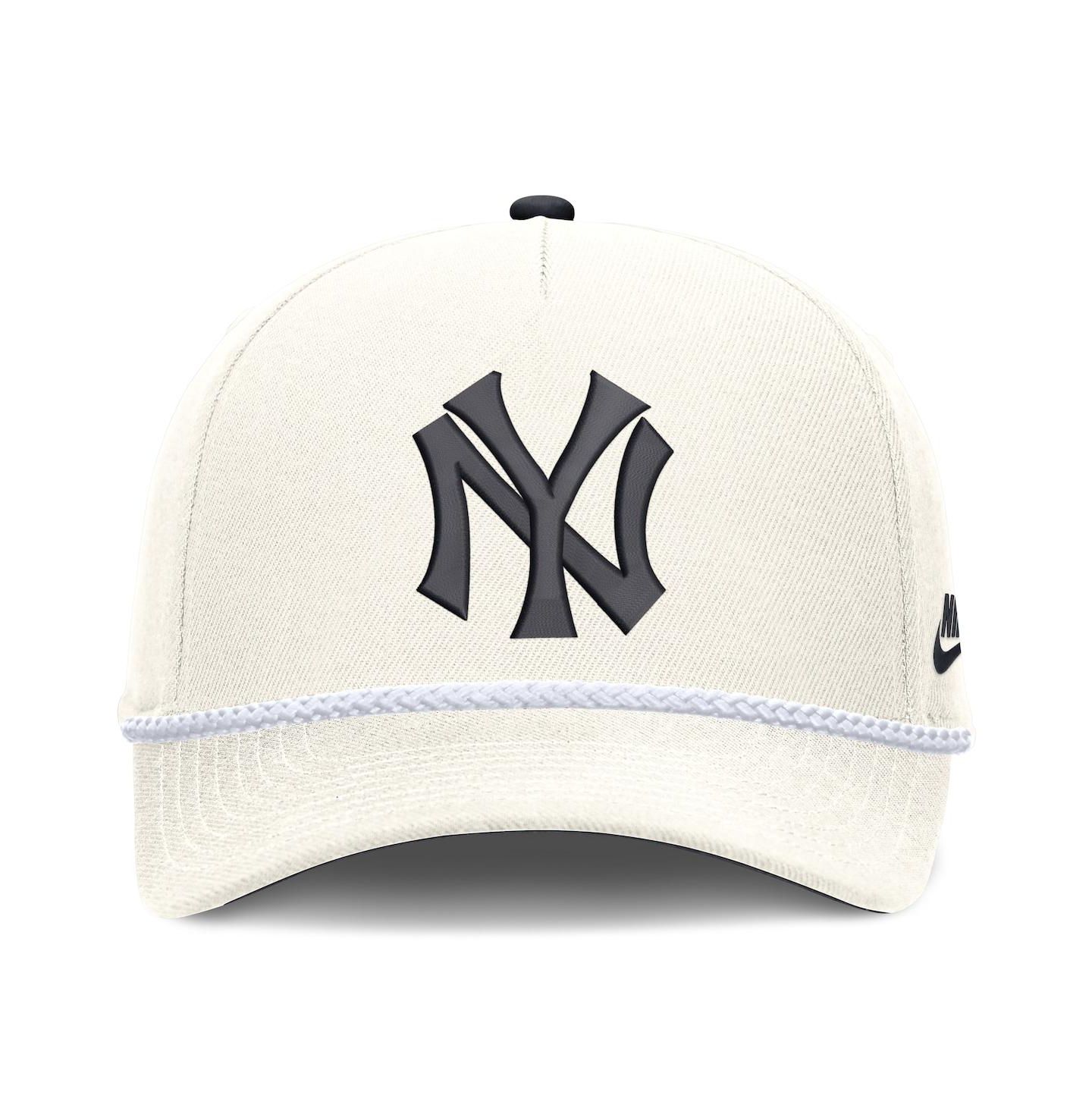 Мужская кепка Nike Cream New York Yankees Cooperstown Rise Adjustable Hat — фото 2