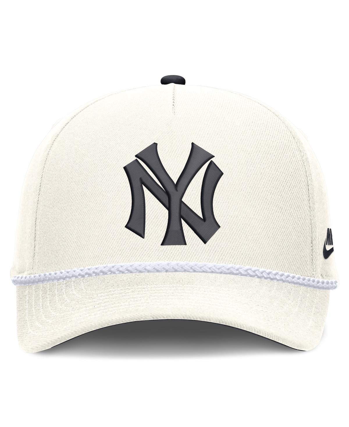 Nike Men's Cream New York Yankees Cooperstown Rise Adjustable Hat