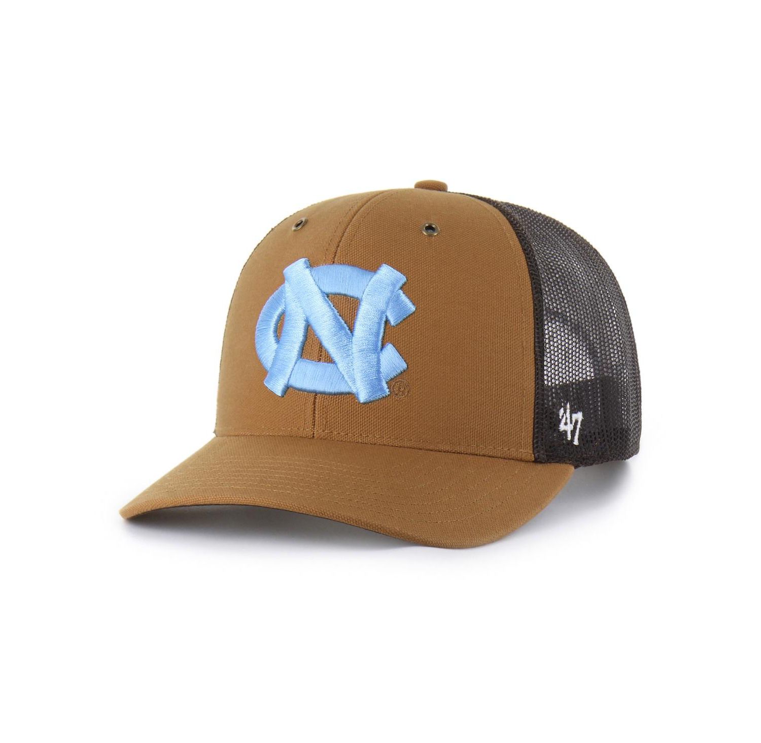 X Carhartt Men's and Women's Brown North Carolina Tar Heels Trucker Adjustable Hat