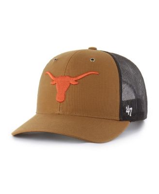 X Carhartt Men's and Women's Brown Texas Longhorns Trucker Adjustable Hat