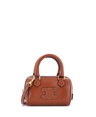 Mini Cuir Triomphe Boston Bag Leather