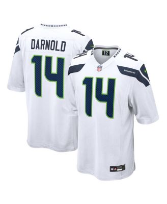 Men's Sam Darnold White Seattle Seahawks Game Jersey